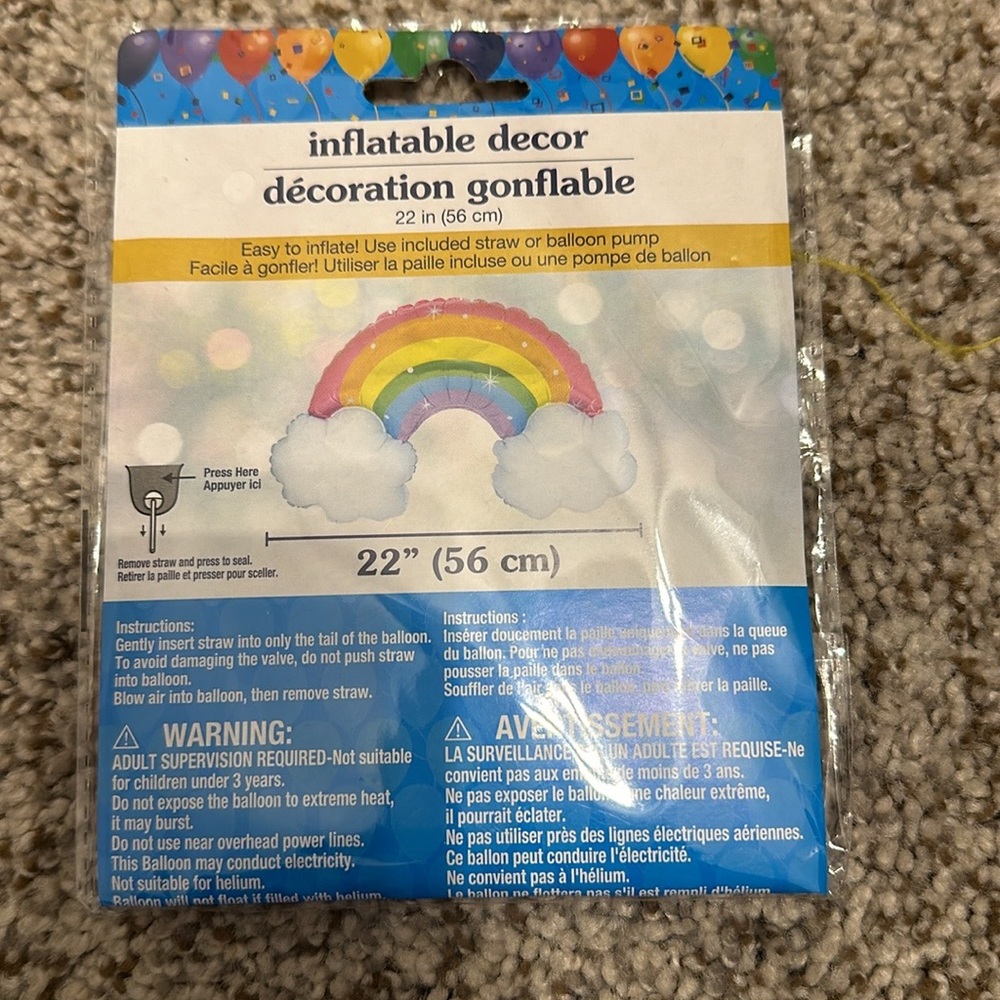 New rainbow balloon